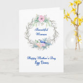 Carte de la Fête des Mères pour donneuse d'ovocyte (Fleur jaune)