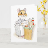 Carte de la fête des mères pour la maman qui prépa (Fleur jaune)