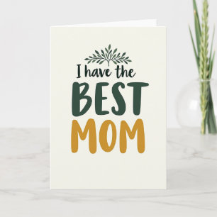 Carte de la Fête des Mères pour la Meilleure Maman