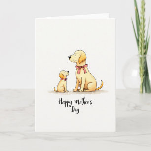 Carte de la fête des mères pour le plus mignon chi