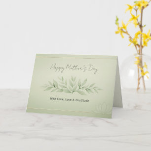 Carte de la Fête des Mères pour les clients de la 