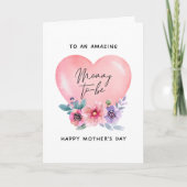 Carte de la fête des mères pour maman à venir (Devant)