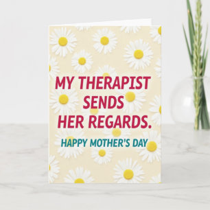 Carte de la Fête des Mères pour Thérapeute Florale