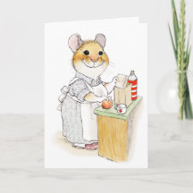 Carte de la fête des mères pour une maman qui prép