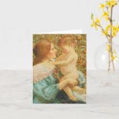 Carte de la Fête des Mères Préraphaélite Caed (Fleur jaune)