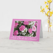 Carte de la fête des mères rose bouquet espagnol (Fleur jaune)