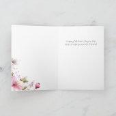 Carte de la Fête des Mères Rose Vintage (Intérieur)