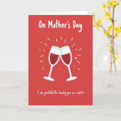 Carte de la fête des mères Ruby Cheers (Fleur jaune)