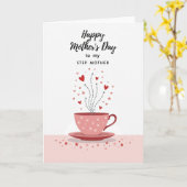Carte de la Fête des Mères Ruby Teacup (Fleur jaune)