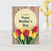 Carte de la Fête des Mères Ruby Tulip (Fleur jaune)