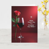Carte de la Fête des Mères Ruby Wine (Fleur jaune)