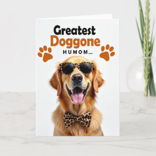 Carte de la fête des Mères Sourire de Chien Doré