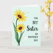 Carte de la fête des mères Sunlit Bloom (Fleur jaune)