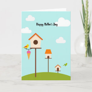 Carte de la fête des mères Sweet Birdhouse