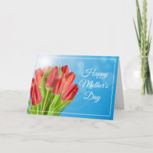 Carte de la Fête des Mères Tulipes