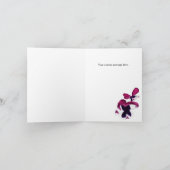 Carte de la fête des mères violet Pansy pour grand (Intérieur)