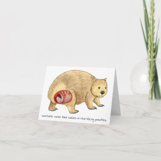 Carte de la Fête des Mères Wombat