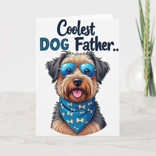 Carte de la Fête des Papas Chiens Élégants