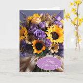 Carte de la Fête des Pères (Fleur jaune)