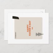 Carte de la Fête des Pères (Devant / Derrière)