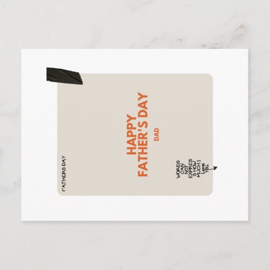 Carte de la Fête des Pères (Devant)