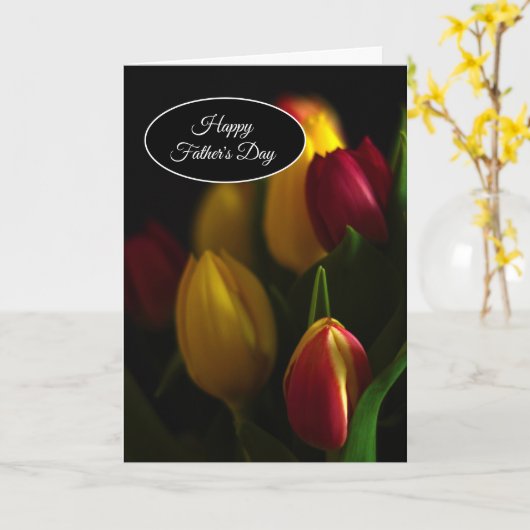 Carte de la Fête des Pères (Fleur jaune)