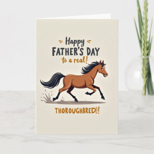 Carte de la Fête des Pères à cheval