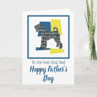 Carte de la fête des pères Airedale Terrier Chien 