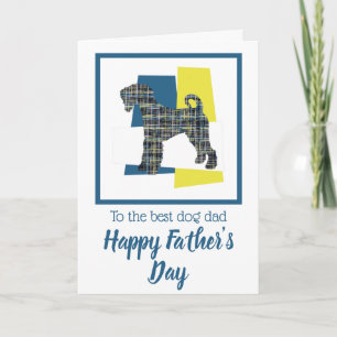 Carte de la fête des pères Airedale Terrier Chien 