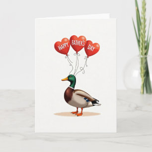 Carte de la Fête des Pères au Canard Émeraude