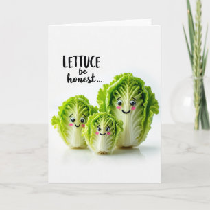 Carte de la Fête des Pères aux légumes-feuilles