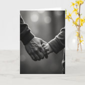 Carte de la Fête des Pères avec amour (Fleur jaune)