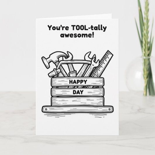 Carte de la Fête des Pères Awesome Dad Tools (Devant)