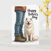 Carte de la Fête des Pères Canins (Fleur jaune)