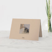 Carte de la Fête des Pères (Chat endormi) (Dos)