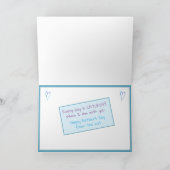 Carte de la Fête des Pères chaton gris pour papa c (Intérieur)