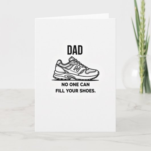 Carte de la Fête des Pères Chaussure Cool (Devant)