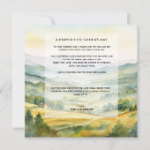 Carte de la Fête des Pères chrétienne avec verset  (Dos)
