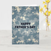 Carte de la Fête des Pères Cool Camo (Fleur jaune)
