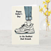 Carte de la Fête des Pères Cool Kicks (Fleur jaune)