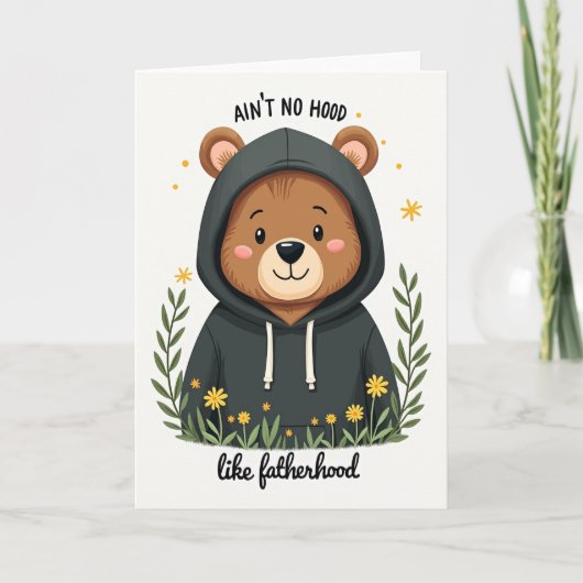 Carte de la Fête des Pères Cozy Bear (Devant)