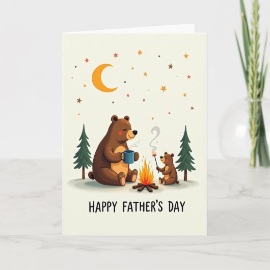 Carte de la Fête des Pères Cozy Bears (Devant)
