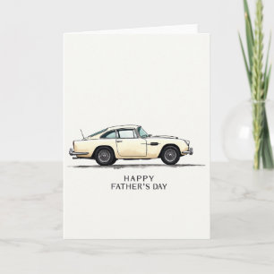 Carte de la Fête des Pères Cream Coupe