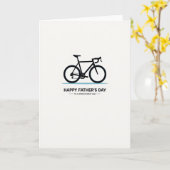 Carte de la Fête des Pères Cycle Silhouette (Fleur jaune)