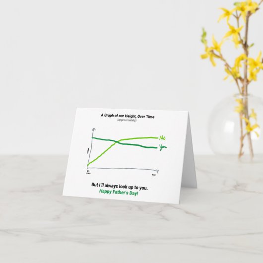 Carte de la fête des Pères Data Nerd (Fleur jaune)