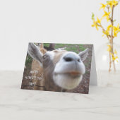 Carte de la fête des pères de la chèvre (Fleur jaune)