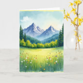 Carte de la Fête des Pères de Mountain Meadow (Fleur jaune)