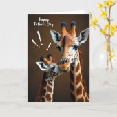 Carte de la Fête des Pères Douce Savane (Fleur jaune)