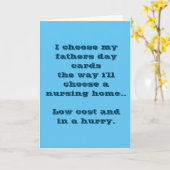 Carte de la fête des pères drôle (Fleur jaune)