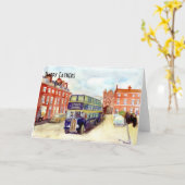 Carte de la Fête des Pères East Yorkshire AEC Rege (Fleur jaune)